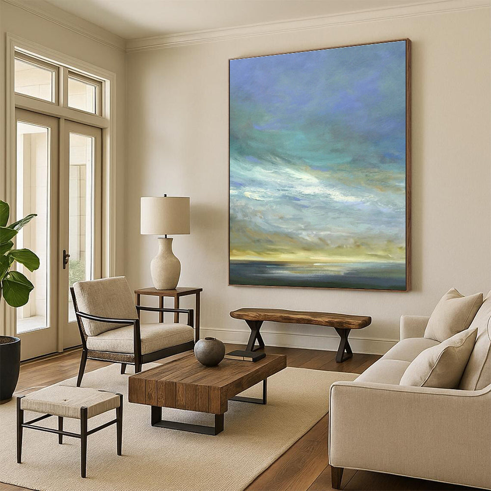 Handmade Abstract Oil Painting, Elevating the Style of Bedroom and Dining Room DLZ0961