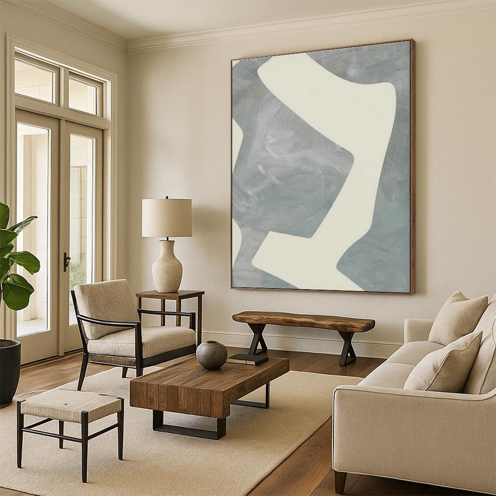 Custom Hand - Painted Abstract Art for Living Room Coffee Table Tops & Entryway Umbrella Stands DLZ0710