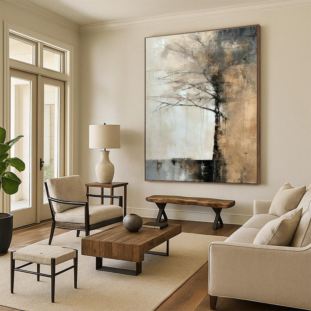 Mega - Scale Custom Abstract Art for Living Room Grandeur DLZ0418