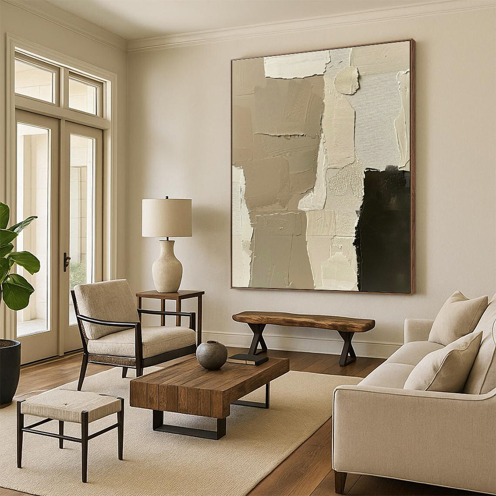 Giant Custom Abstract Painting for Living Room & Cottage Entryway DLZ1168