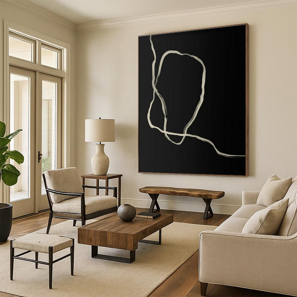 Large - Scale Custom Hand - Painted Abstract Art for Bedroom and Living Room DLZ0516