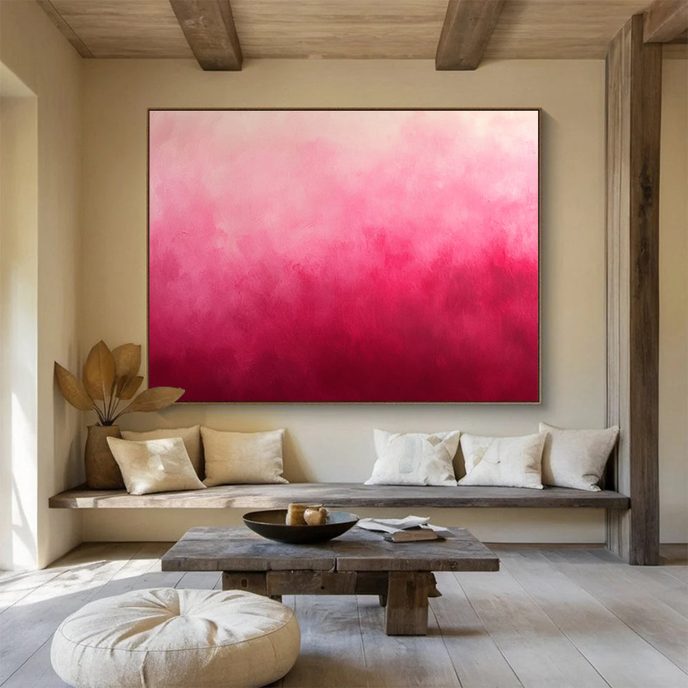 Abstract pink ombre background features a soft gradient and textured surface perfect for portraits product photography or creative compositions.SC270