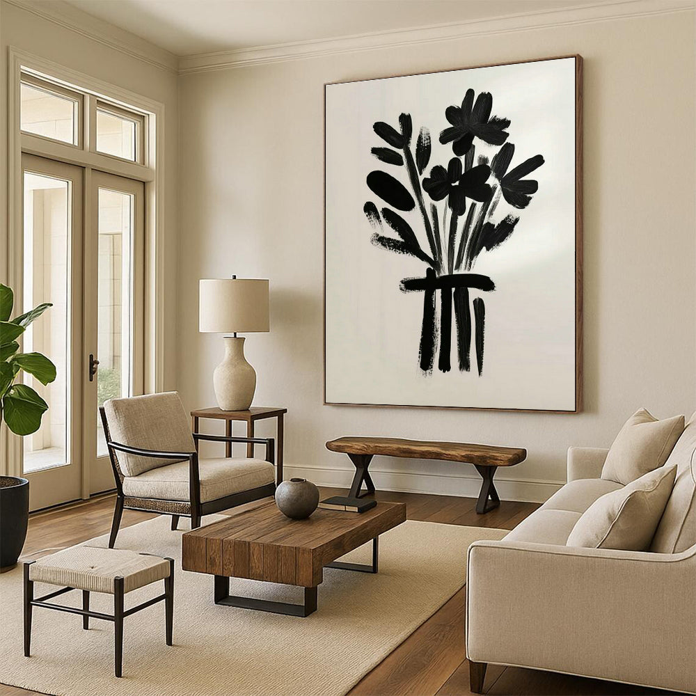 Grand - Scale Custom Abstract Paintings for Living Room Coffee Tables & Office Reception Desks DLZ0691