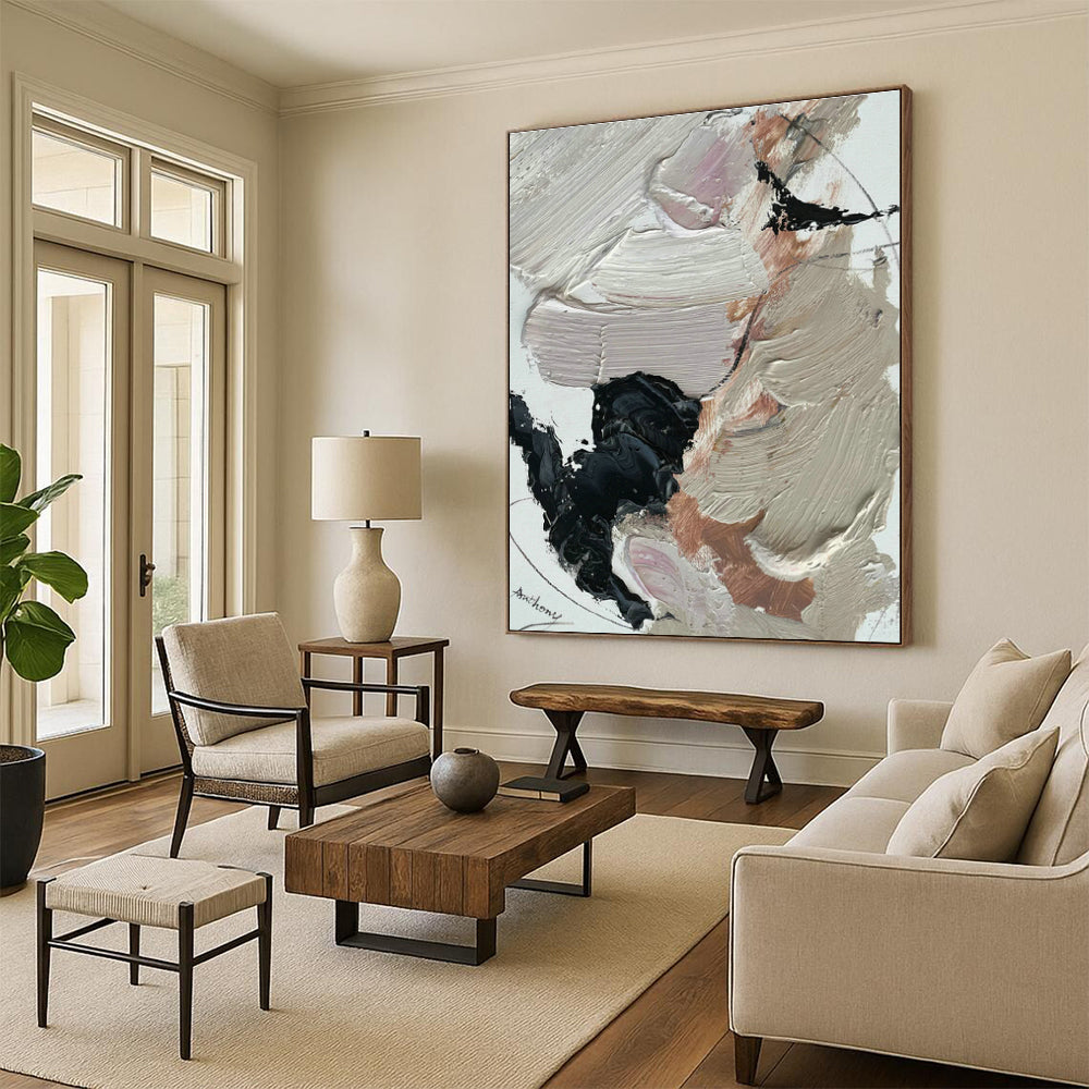 Hand - Painted Abstract Canvases for Cottage Dining Room Breakfast Nooks & Hallway Display Cases DLZ0823