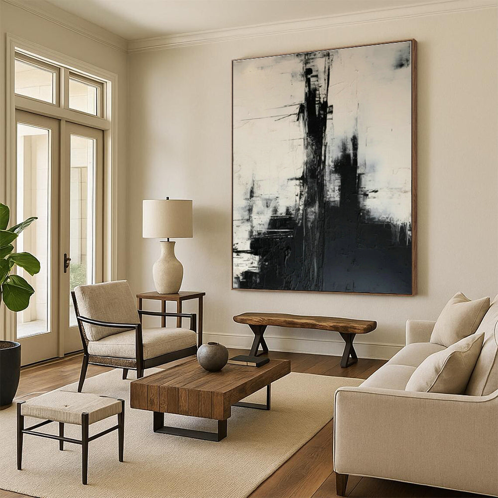 Immense Custom-Made Abstract Artwork for Hallway & Cottage Entryway DLZ1268