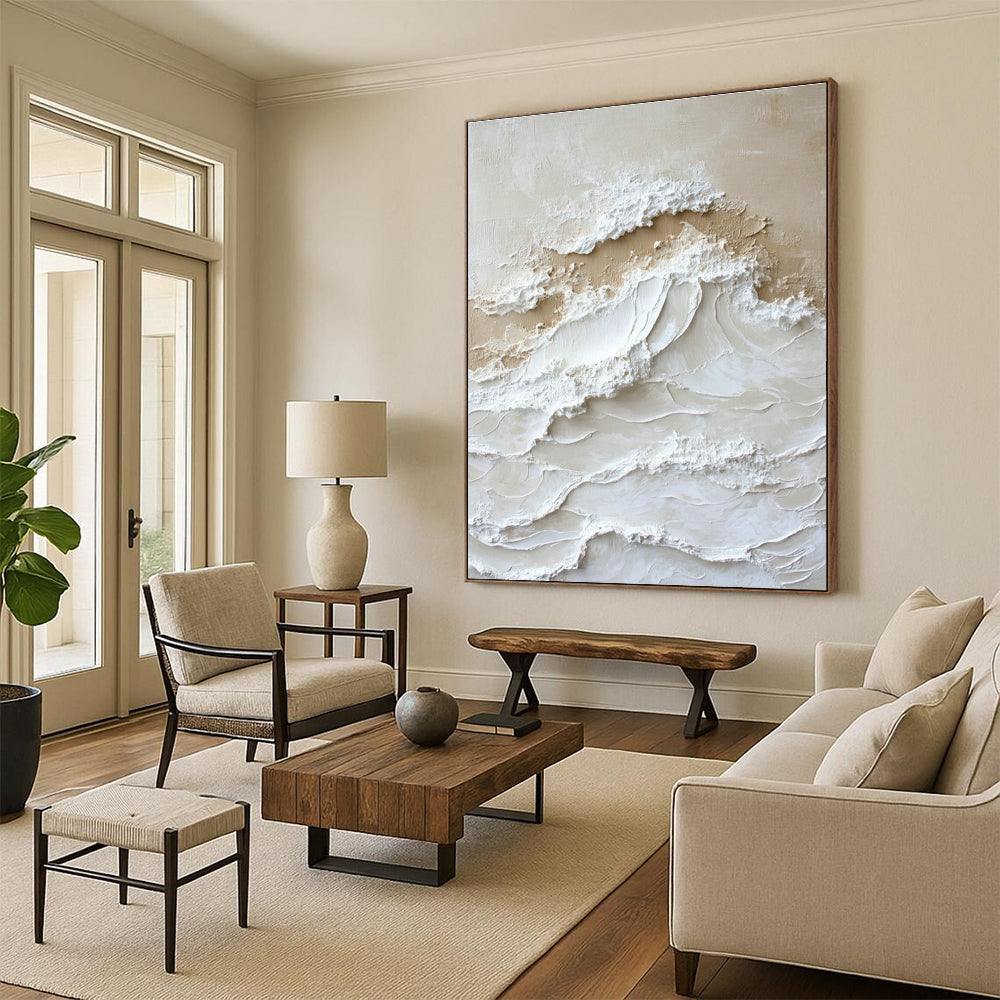 Colossal - Sized Hand - Painted Abstract Canvases for Entryway Foyer Ceilings & Bedroom Canopy Beds DLZ0735