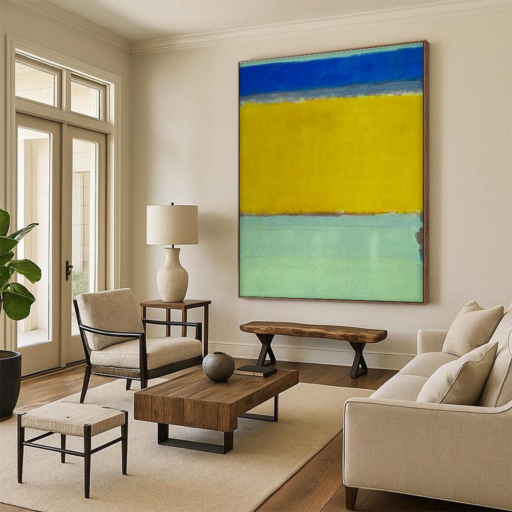 Oversized Hand-Painted Abstract Art for Bedroom & Dining Room DLZ2330