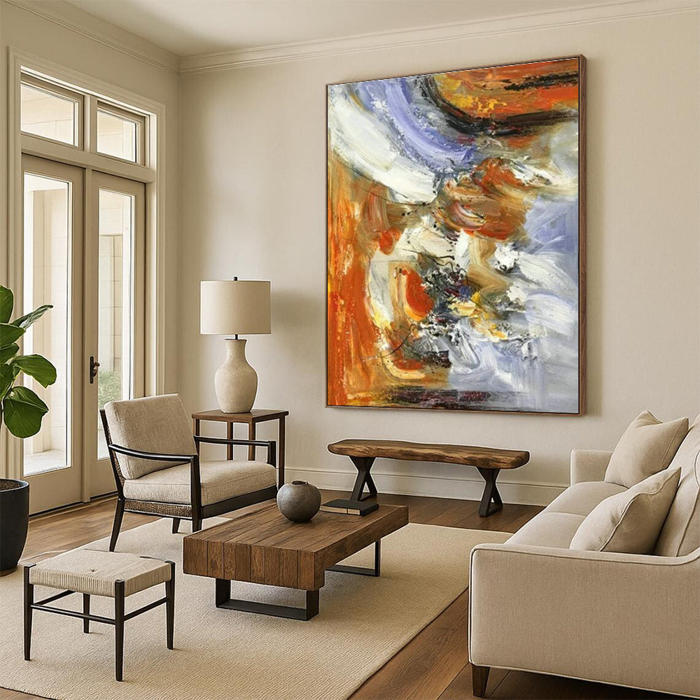 Large Hand-Painted Abstract Decor for Dining Room and Hallway DLZ1460