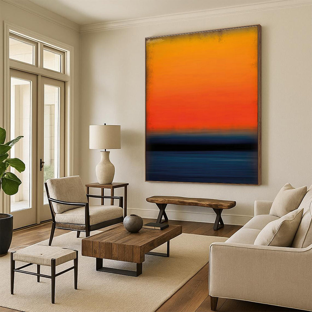 Vast Custom-Crafted Handmade Abstract Painting for Living Room & Office DLZ2092