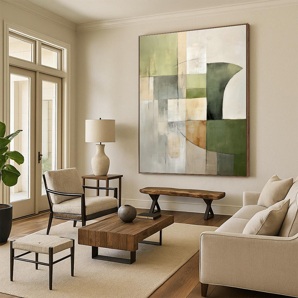 Grand - Sized Hand - Painted Abstract Murals for Bedroom Walk - in Showers & Office Pantries DLZ0595
