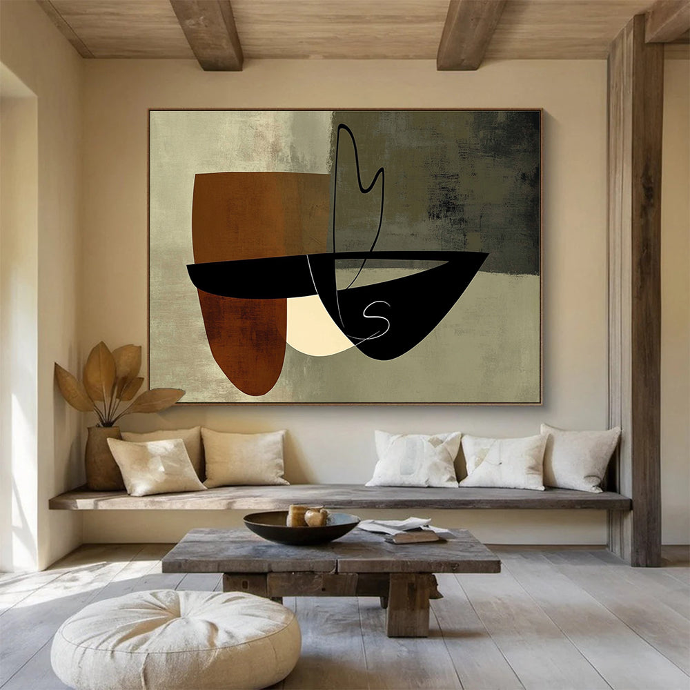 Geometric Abstract Shapes Painting DYP075