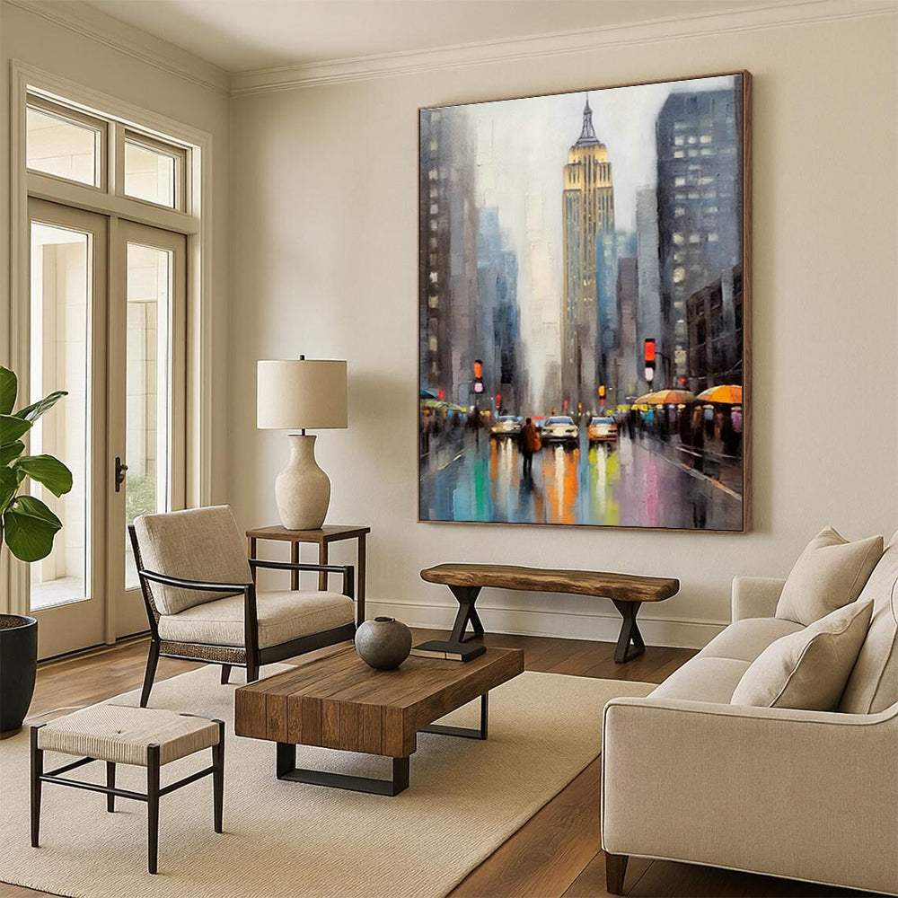 Customization of Extra - Large Hand - Painted Abstract Paintings for Entryway, Convey the Family Atmosphere DLZ0369