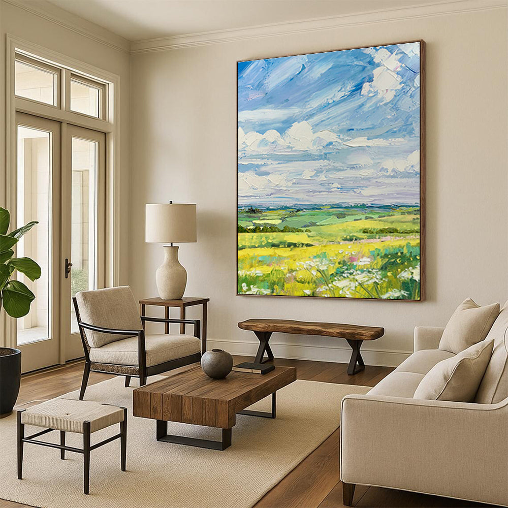 Enormous Custom Abstract Canvas for Living Room & Hallway DLZ1057