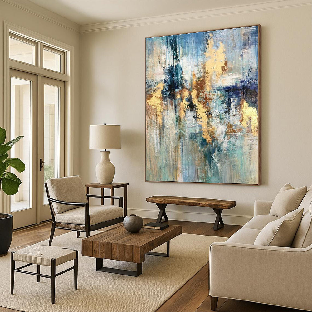 Custom Abstract Paintings for Cottage Living Room and Bedroom DLZ0630