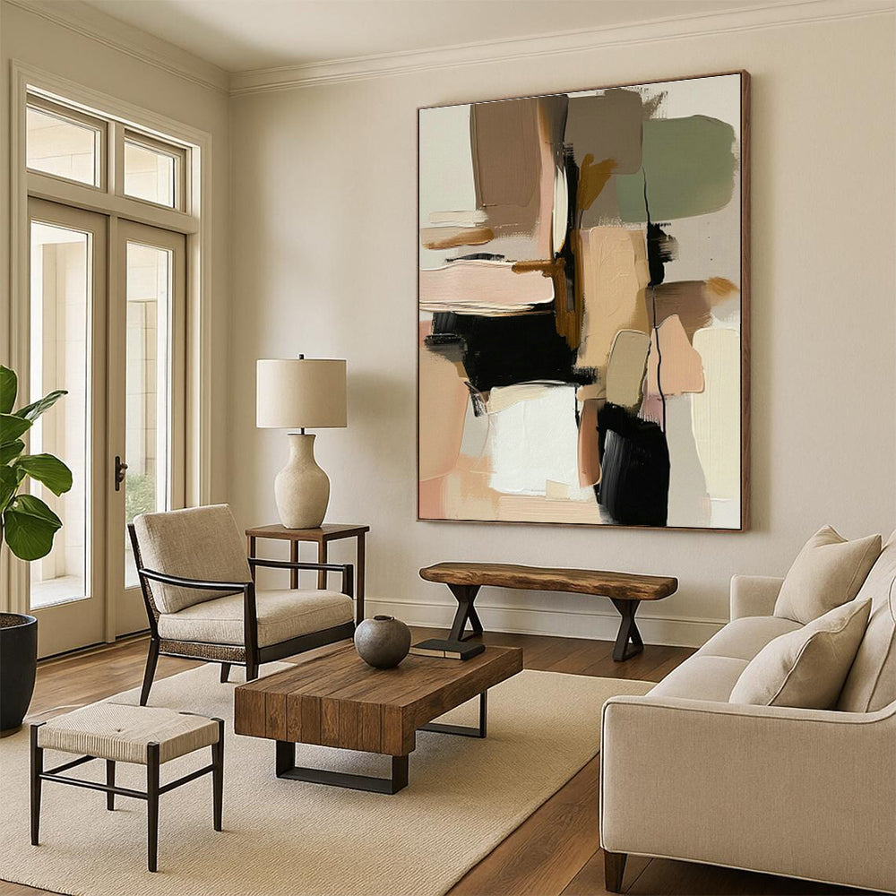 Vastly Oversized Custom Abstract Painting for Office & Bedroom DLZ1247