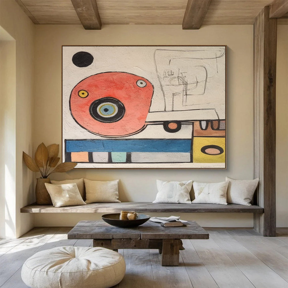 Playful Abstract Forms Abstract Painting THY004