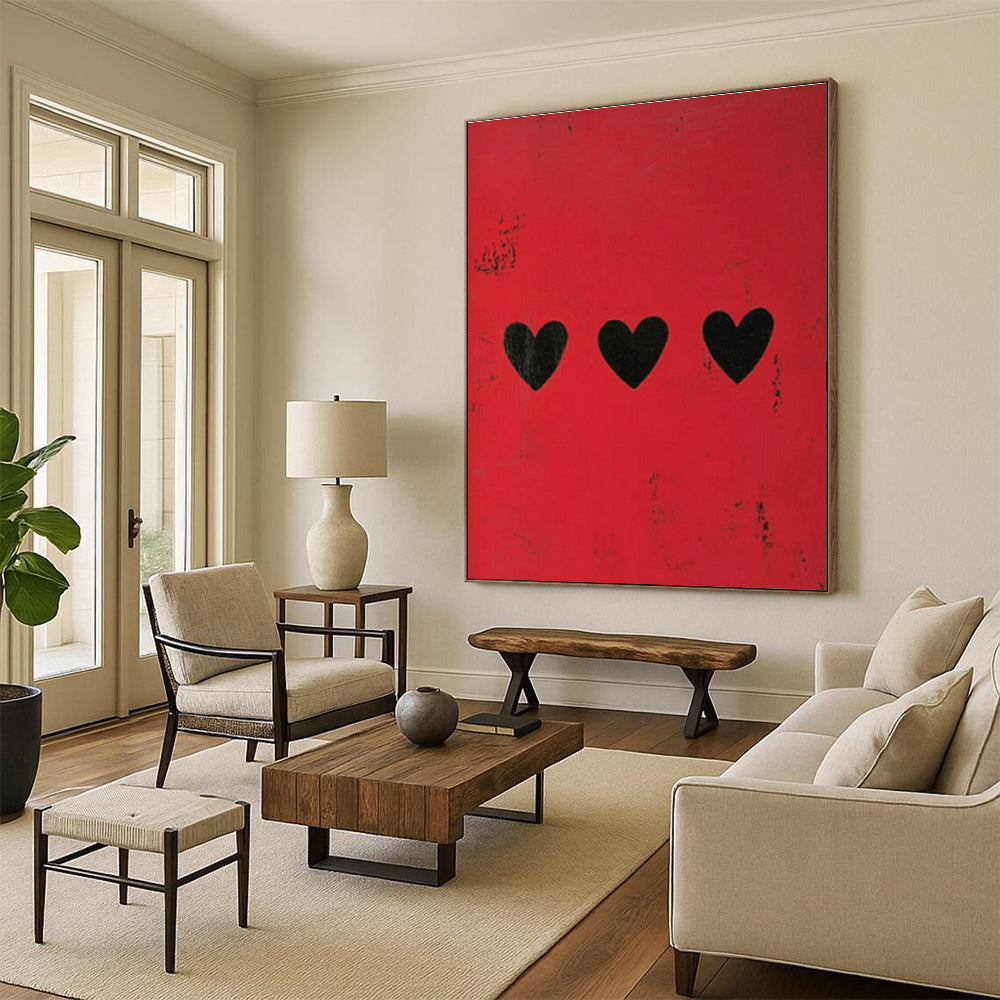 Extra-large Custom Handmade Abstract Painting for Bedroom Dressing Area and Dining Room Sideboard Wall DLZ1847