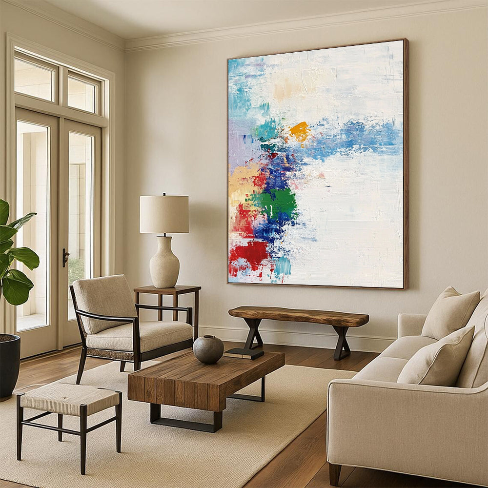 Colorful Splash Abstract Painting with Vibrant Hues GER701