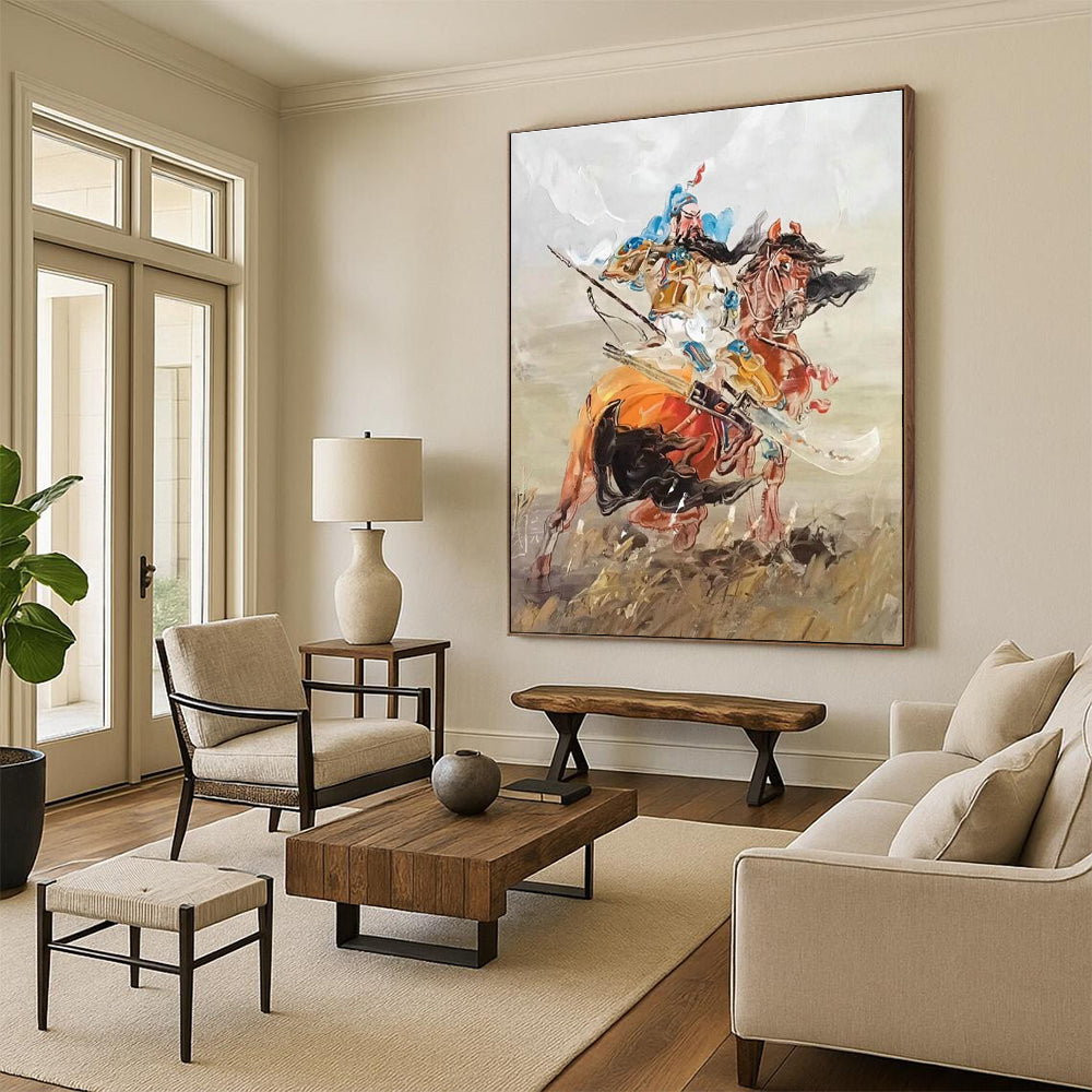 Hand-Painted Abstract Painting for Cottage Office & Hallway DLZ2290
