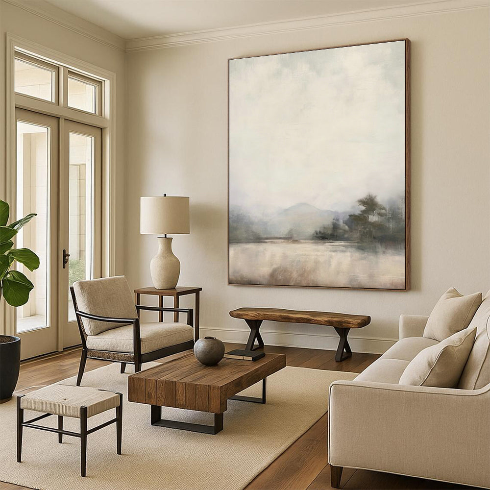 Grand - Sized Custom Abstract Canvases for Bedroom Walk - in Closet Islands & Office Break Room Tables DLZ0719