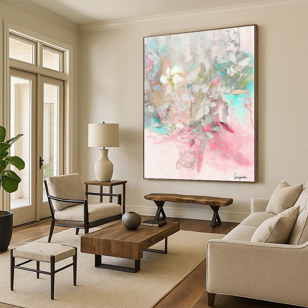 Massive Bespoke Abstract Canvas for Hallway & Living Room DLZ1091