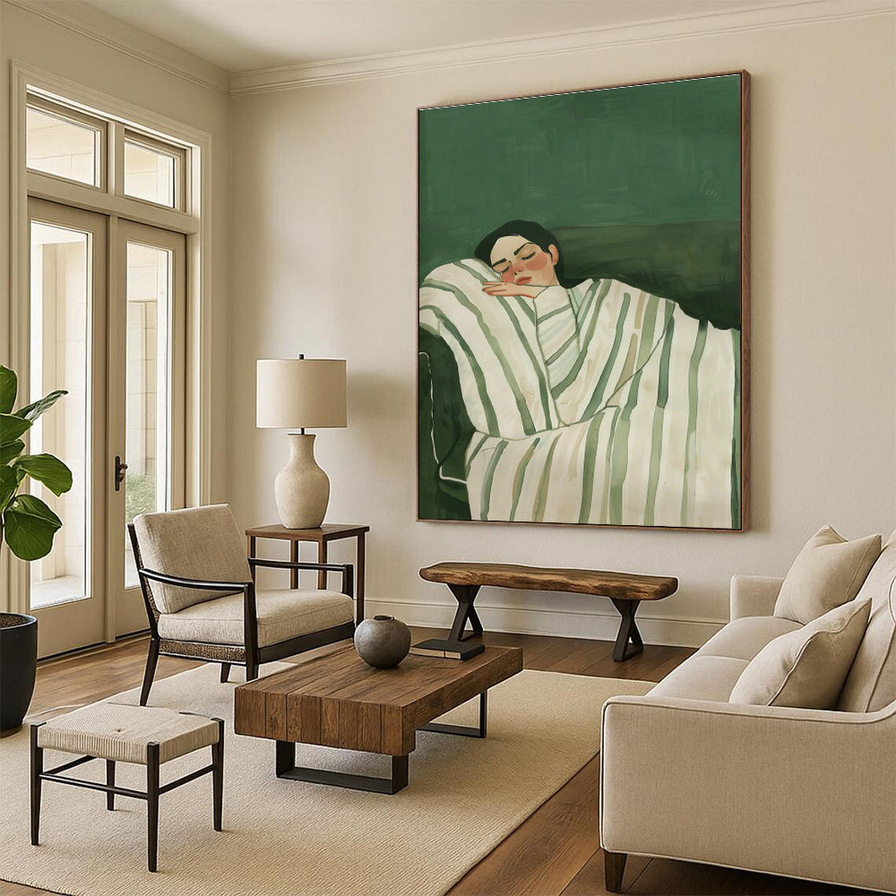 Massive Custom Abstract Paintings for Office Breakout Areas & Dining Room Banquet Tables DLZ0686