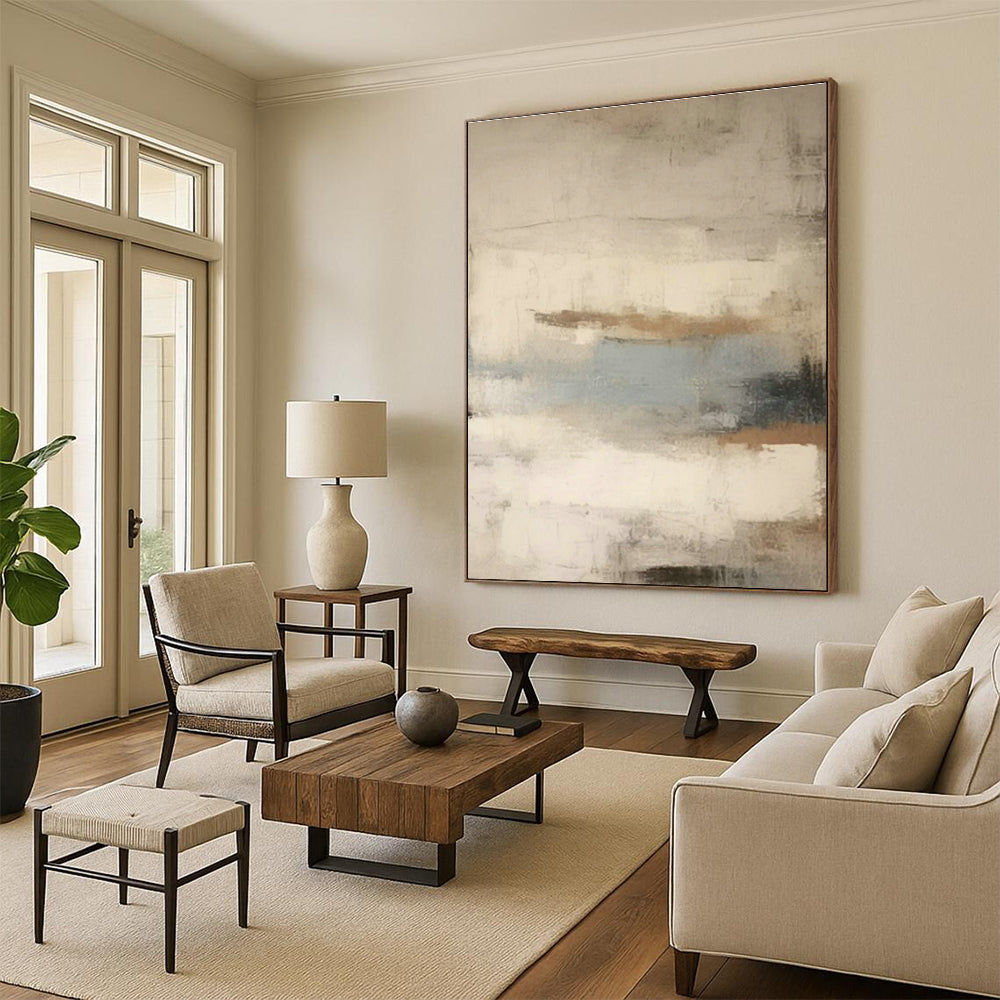 Original Handmade Abstract Canvas for Bedroom and Cottage Hallway DLZ1575