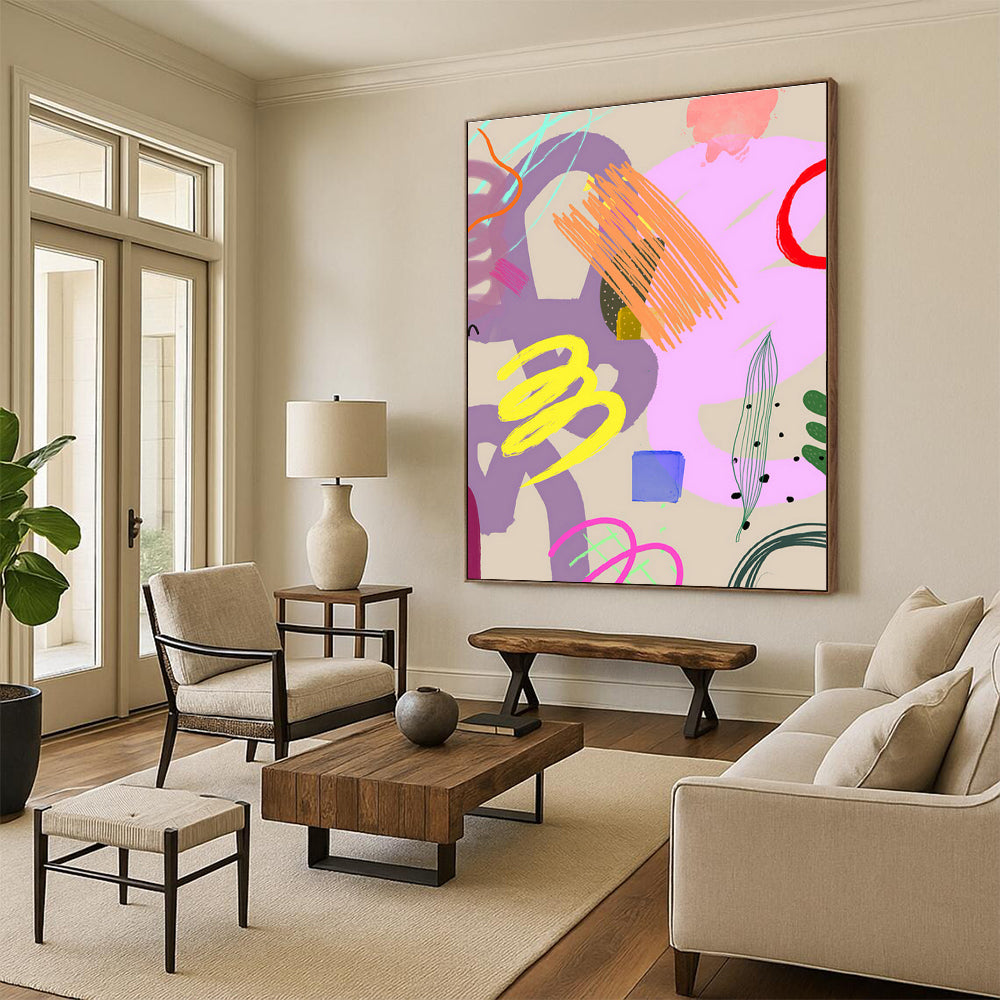 Custom Abstract Canvases for Bedroom and Dining Room DLZ0648