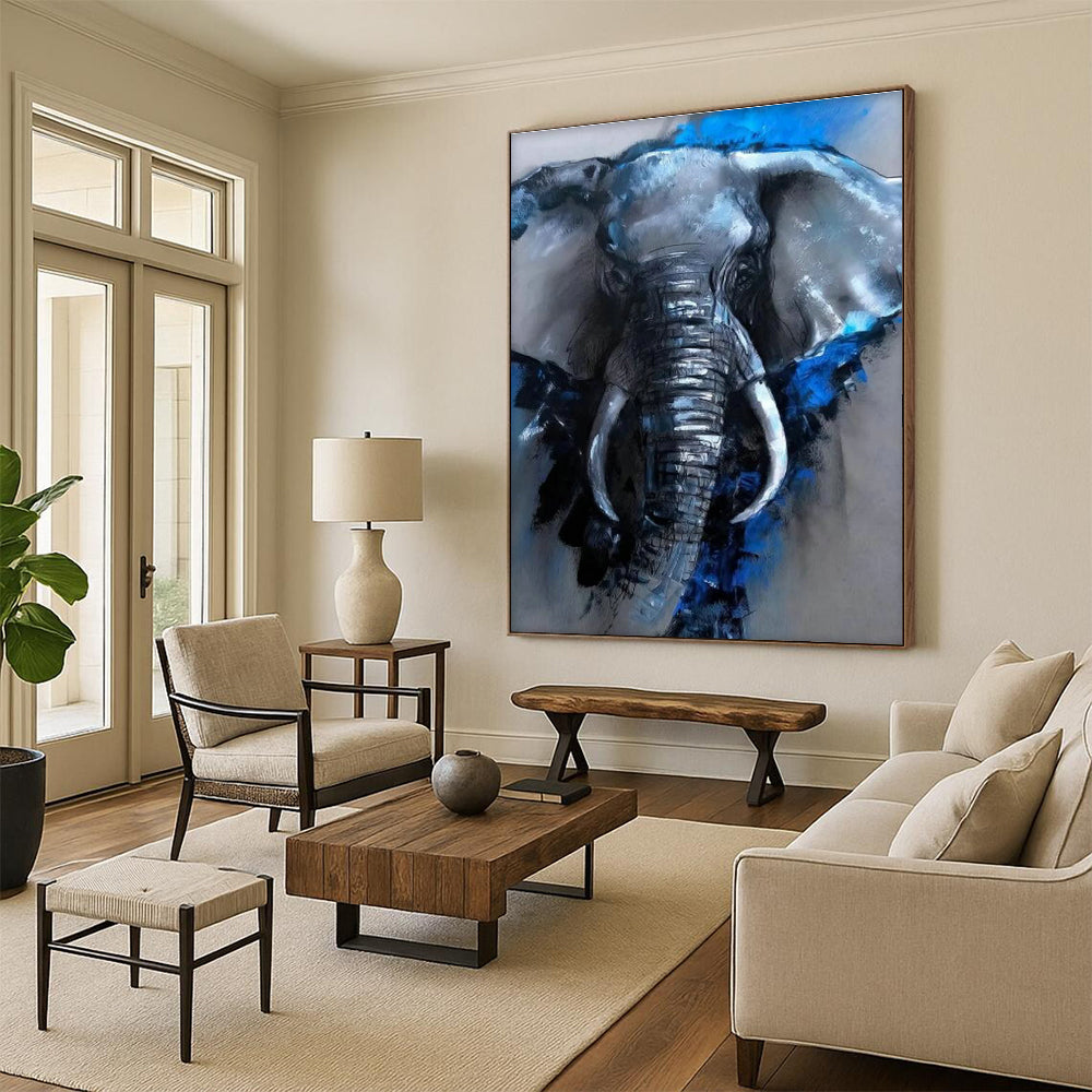 Custom Hand-Painted Abstract Wall Decor for Dining Room & Entryway DLZ2310