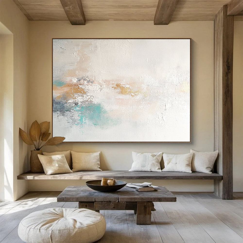 Soft Color Abstract Painting with Muted and Subtle Hues DYP367