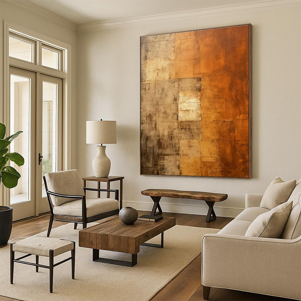 Massive Custom Hand - Painted Abstracts for Bedroom and Entryway DLZ0522