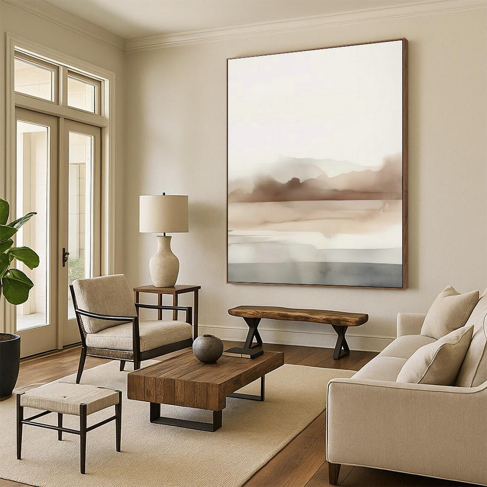 Immense Custom Abstract Paintings for Living Room Cathedral Ceilings & Cottage Dining Porches DLZ0724