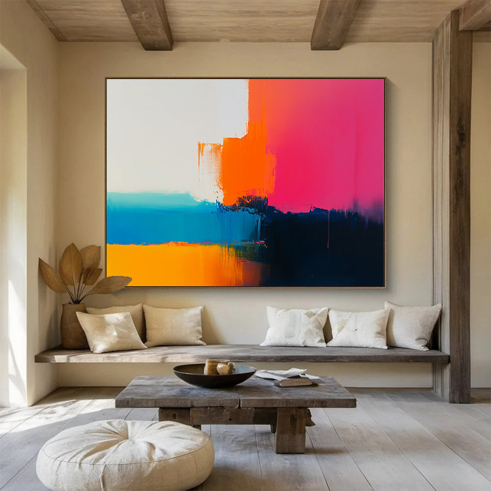 Colorful Abstract Layers Painting DYP079