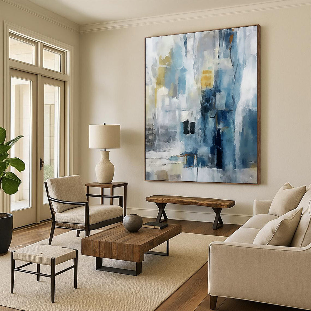 Custom - Crafted Hand - Painted Abstract Murals for Cottage Living Room Ceilings & Bedroom Feature Walls DLZ0668