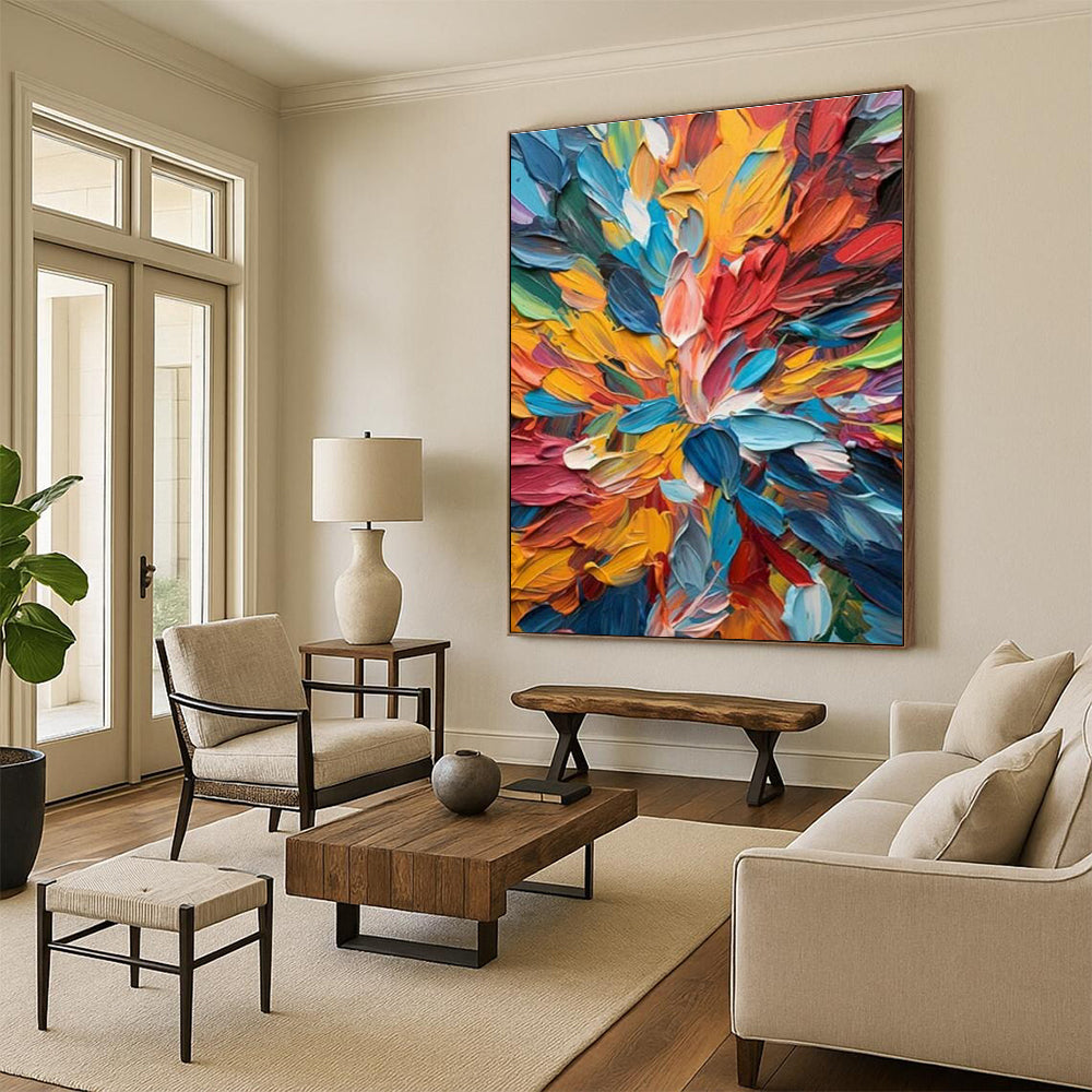 Customization of Extra - Large Hand - Painted Abstract Paintings for Living Room, Create a Luxurious Space DLZ0365