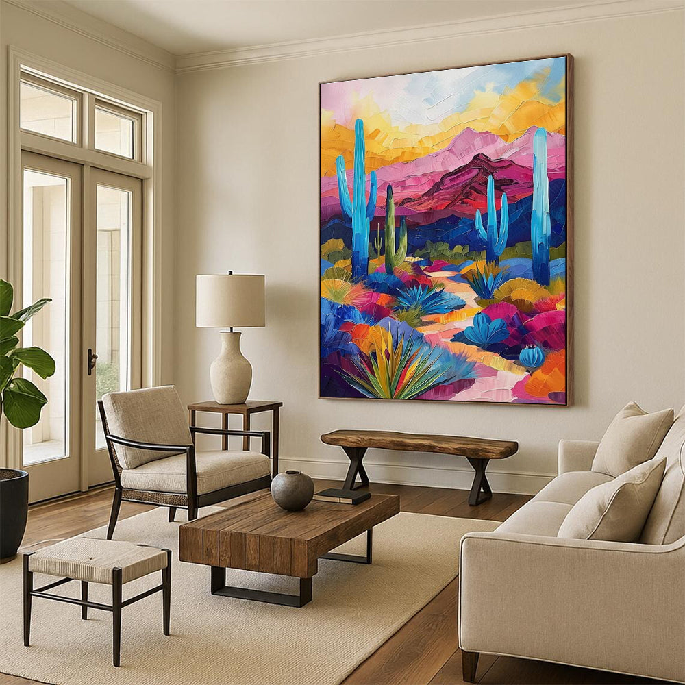 Oversized Tailored Abstract Canvas for Office & Dining Room DLZ2256