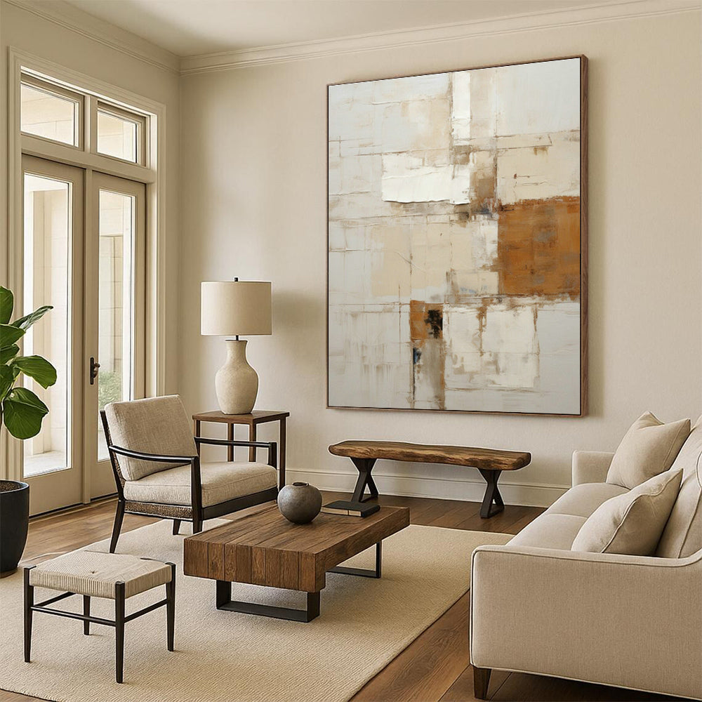 Hand - Painted Grand Abstract Creation for Hallway & Entryway DLZ1324