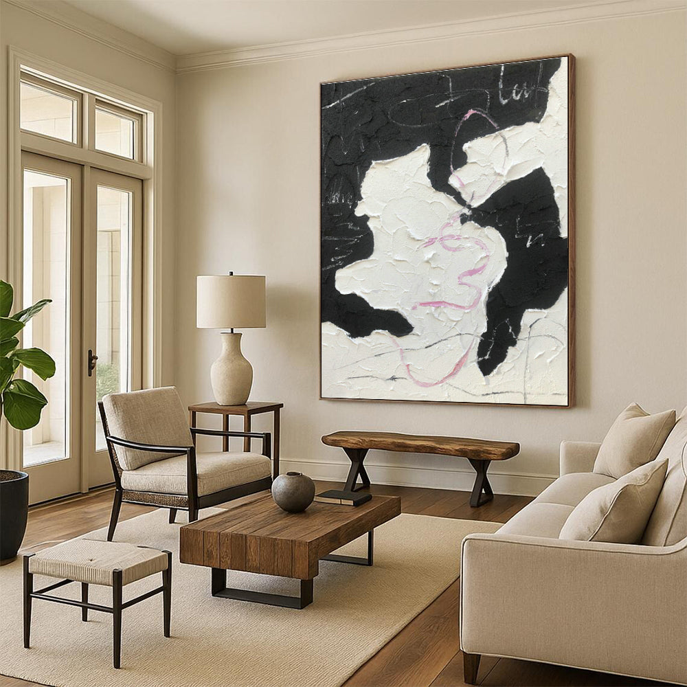 Abstract Hand - Painted Art for Entryway Coat Racks and Hallway Picture Ledges DLZ0784