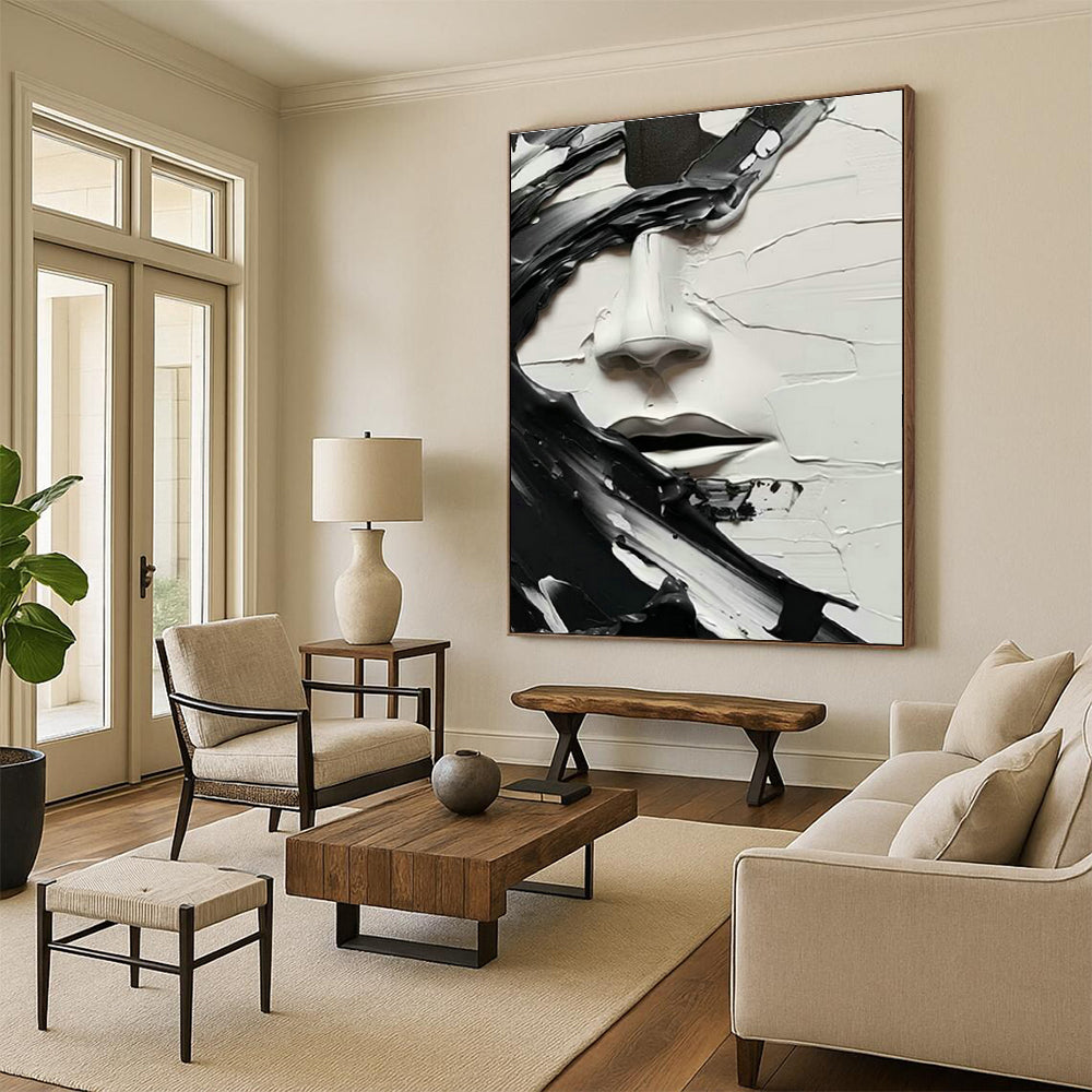 Customizable Handmade Abstract Wall Art for Bedroom and Cottage Hallway DLZ1548