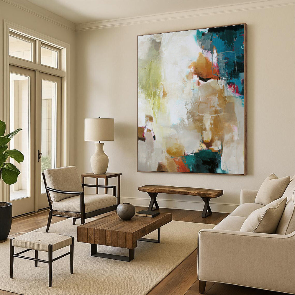 Gigantic Tailored Hand-Painted Abstract Art for Bedroom & Office DLZ1026