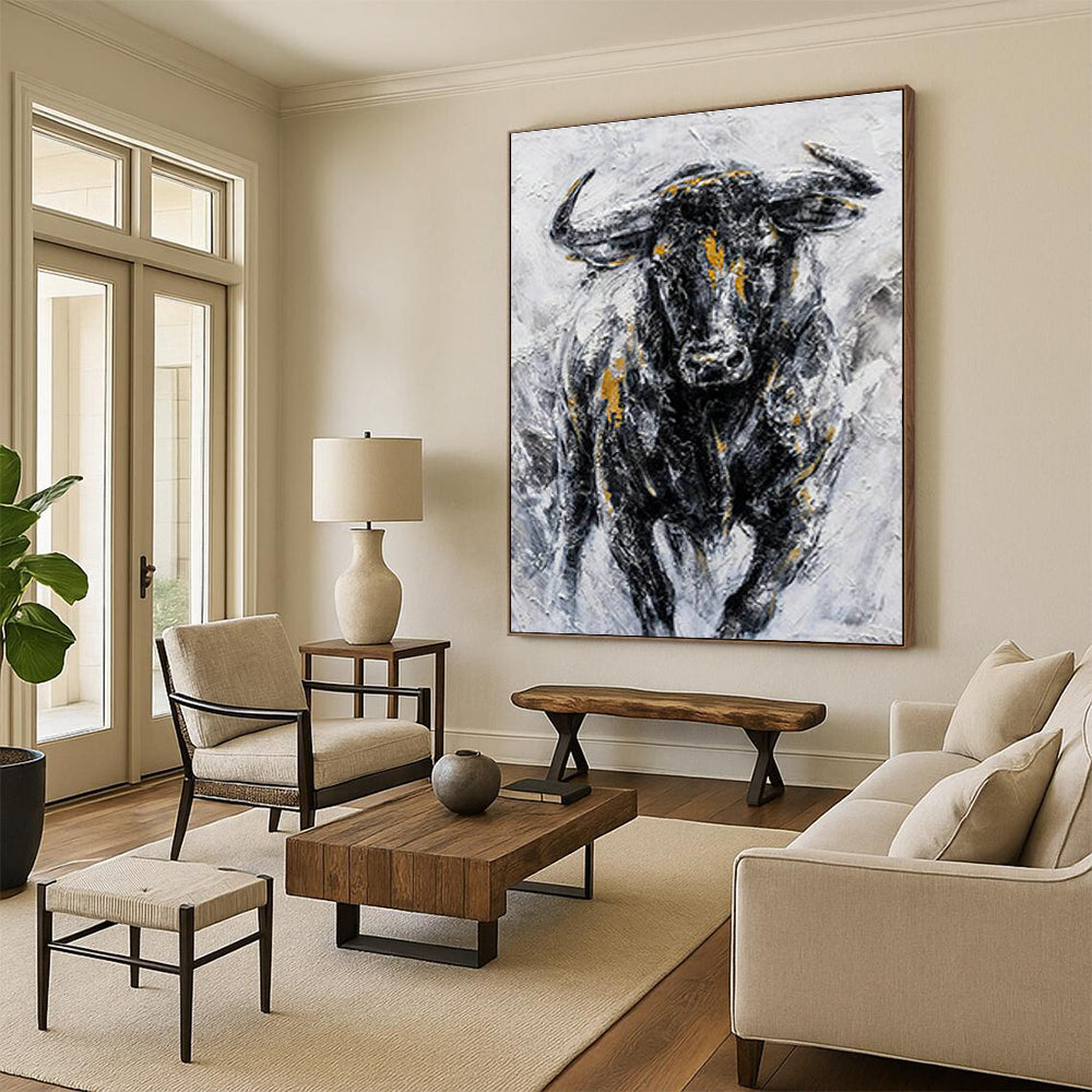 XX - Large Personalized Hand Painted Abstract Wall Decor for Living Room and Dining Room DLZ2155