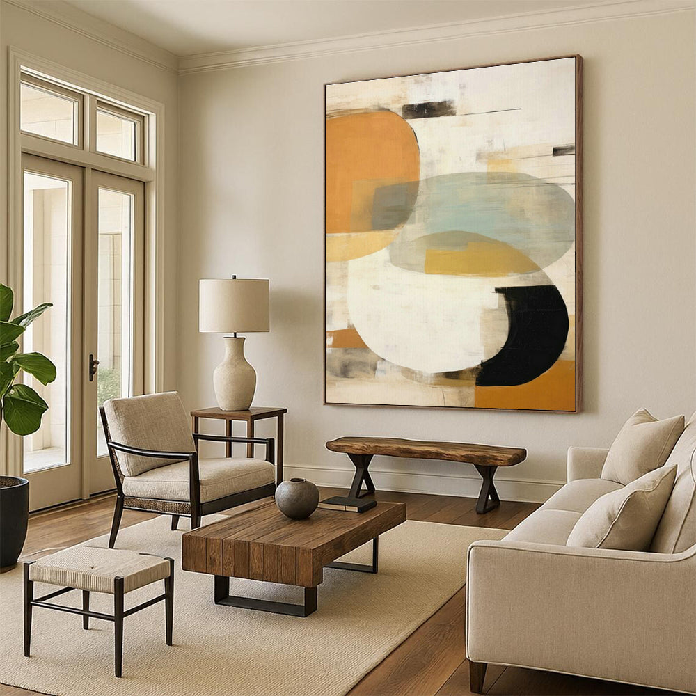 Large Custom Handmade Abstract Wall Art for Cottage Bedroom and Cottage Dining Room DLZ1632