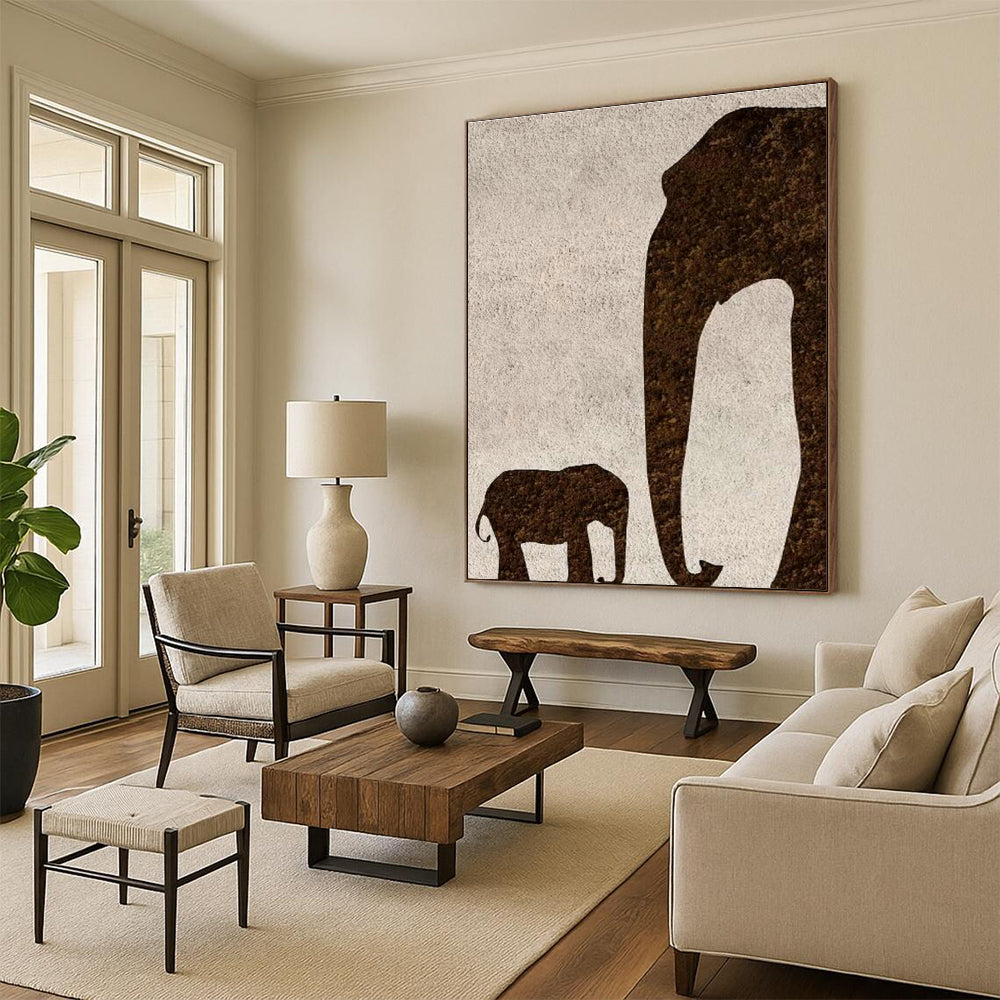 Large - Scale Hand - Painted Abstract Canvas for Office & Entryway DLZ1336