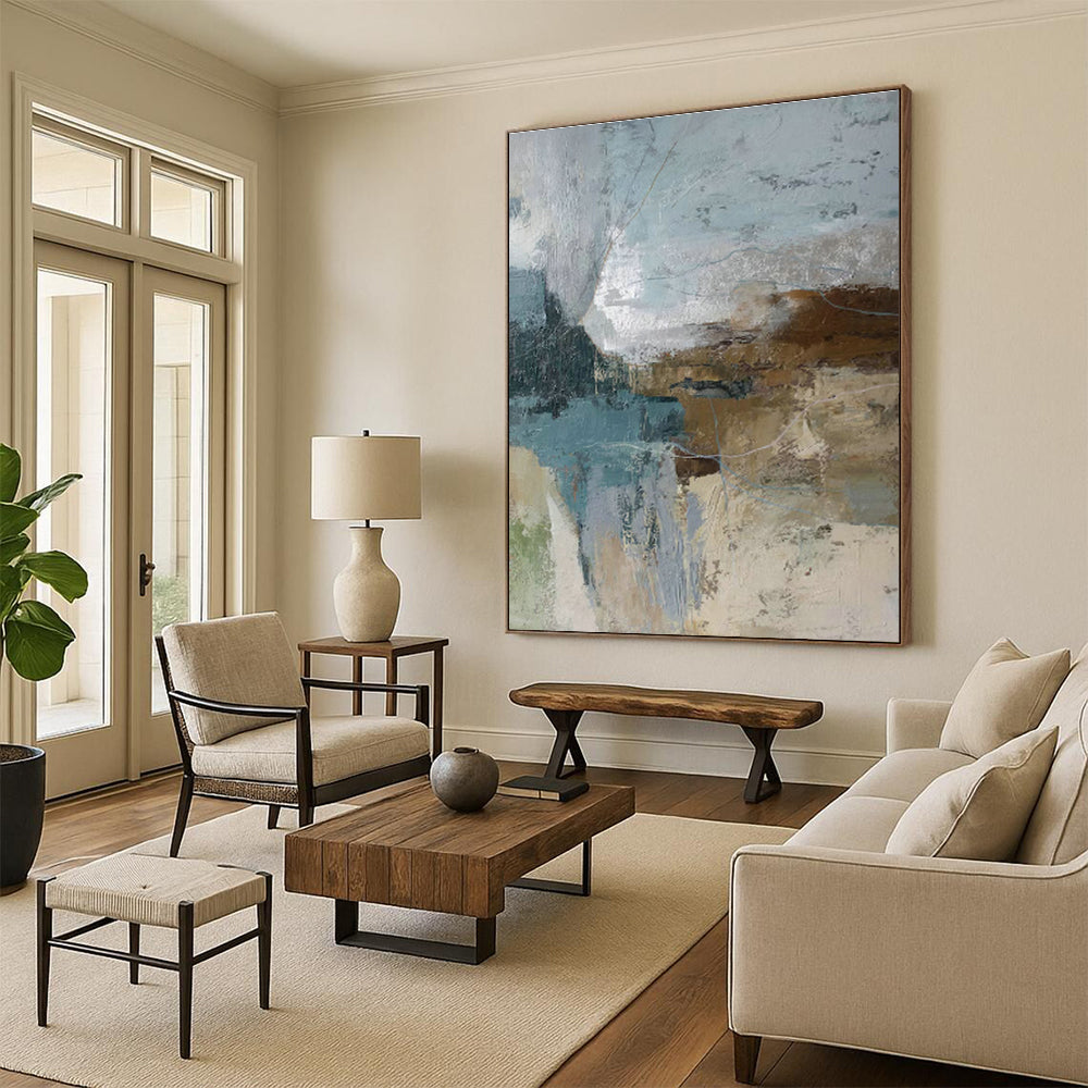 Immense - Sized Custom Abstract Canvases for Bedroom Intimacy DLZ0400