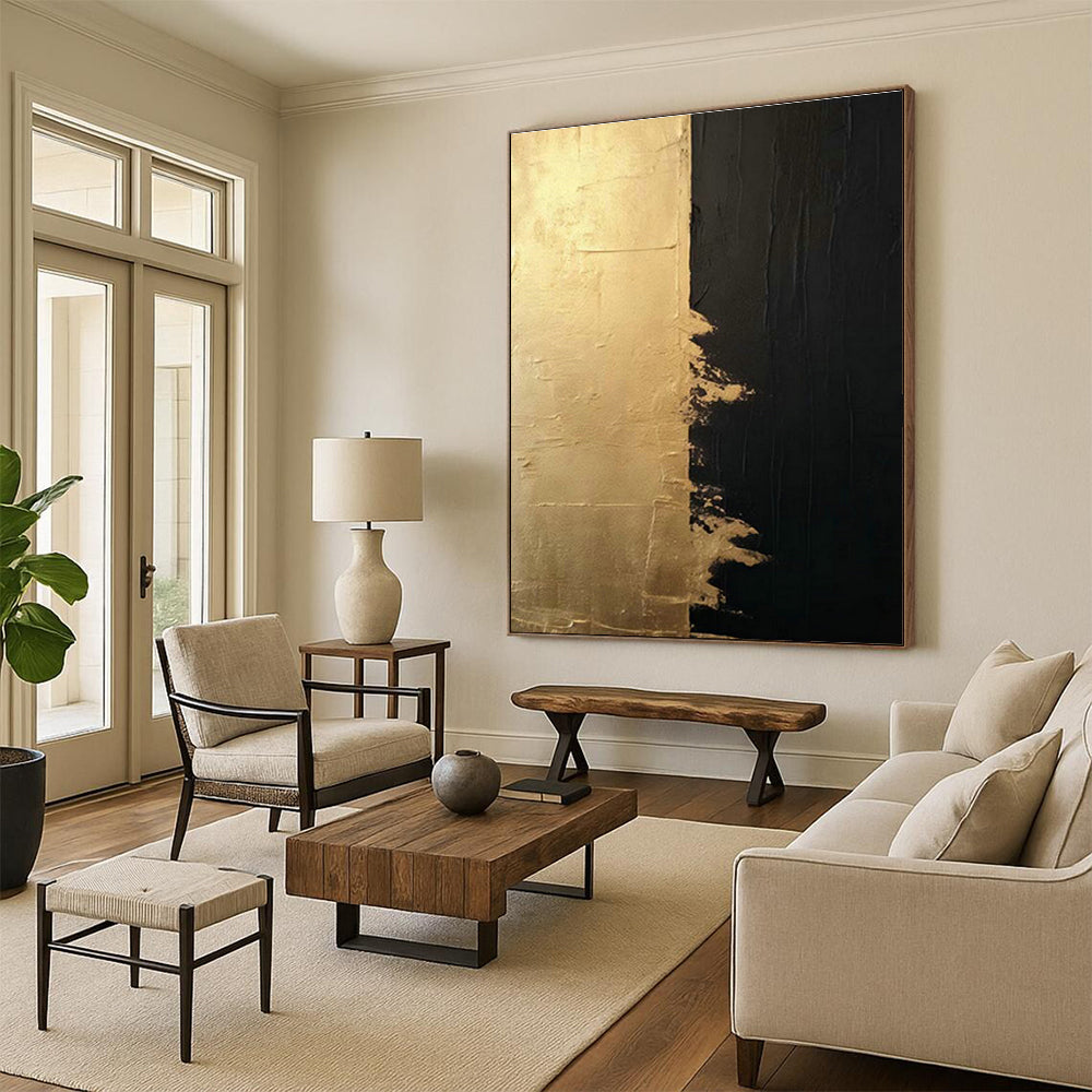 Customization of Large - sized Hand - Painted Abstract Paintings for Living Room, Enhance the Artistic Sense of the Space DLZ0358