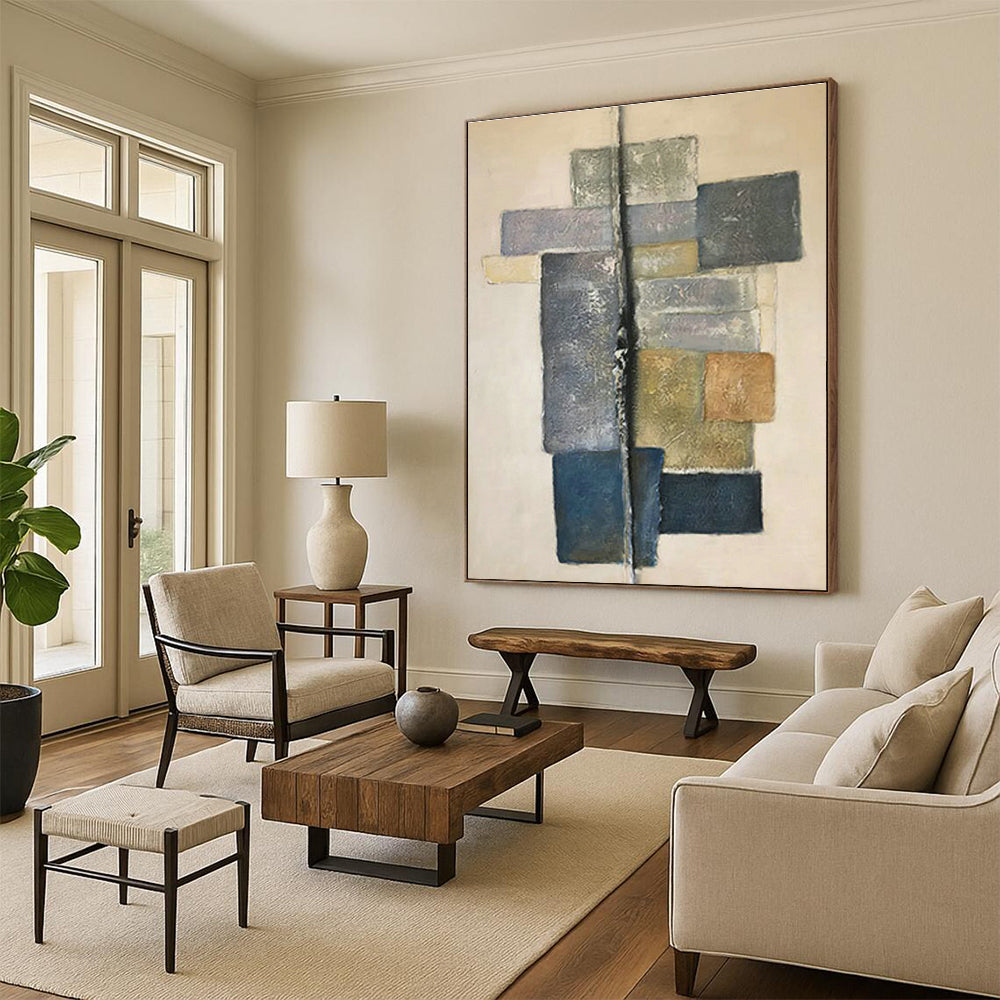 Large-Scale Personalized Abstract Painting for Bedroom & Entryway DLZ1058