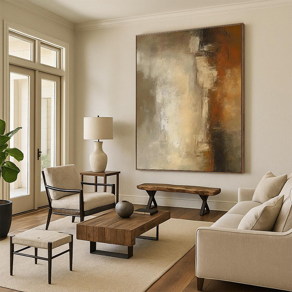 Hand-Crafted Abstract Painting for Entryway and Hallway DLZ1440