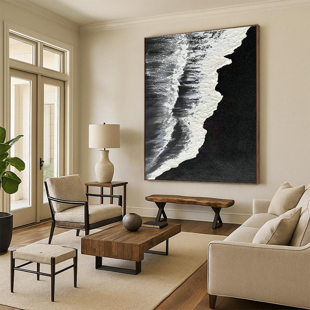 Handmade Abstract Color Mural, Creating a Romantic Atmosphere for Bedroom and Dining Room DLZ0969