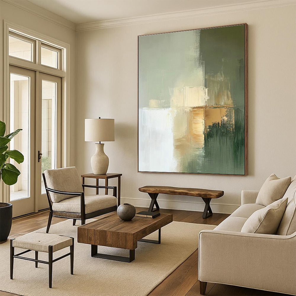 Original Hand-Painted Abstract Painting for Living Room & Cottage Hallway DLZ1650