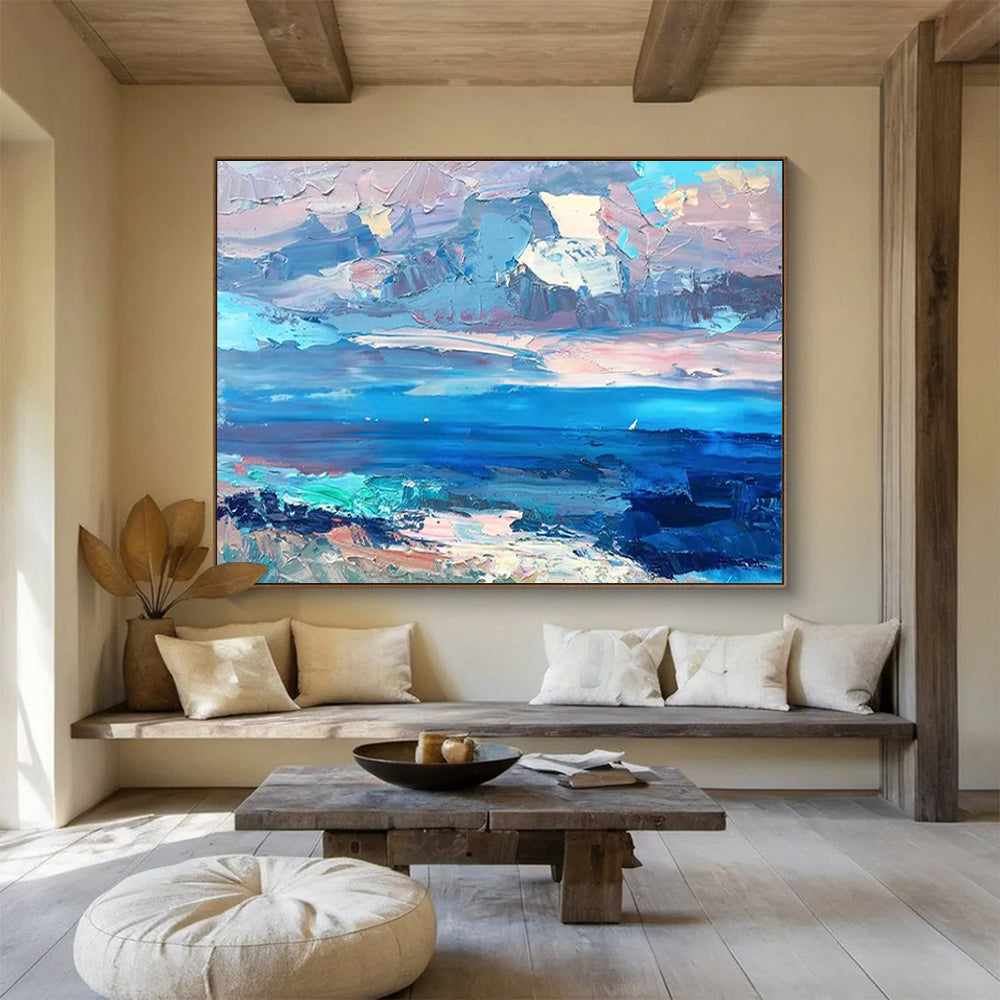 Abstract Sea and Sky Oil Painting THY440